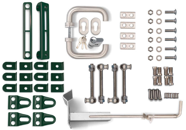 Gartentor 6/5/6 mm 2-flügelig